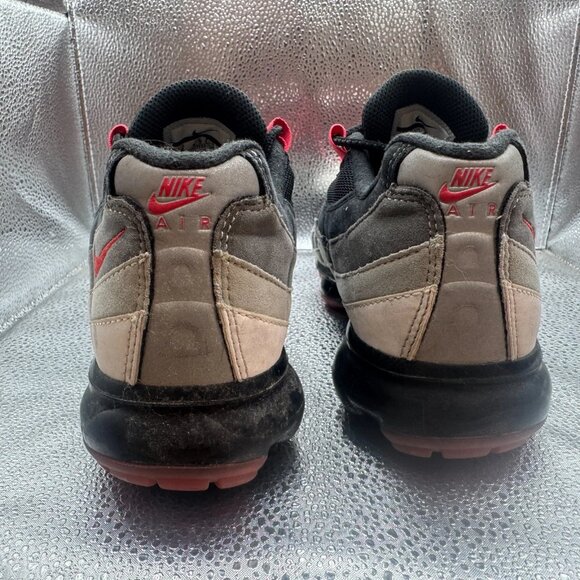Size‎ 6 Nike Air Vapormax '95 Mens White Red Silver Black Shoes AJ7292-101 - Picture 7 of 10